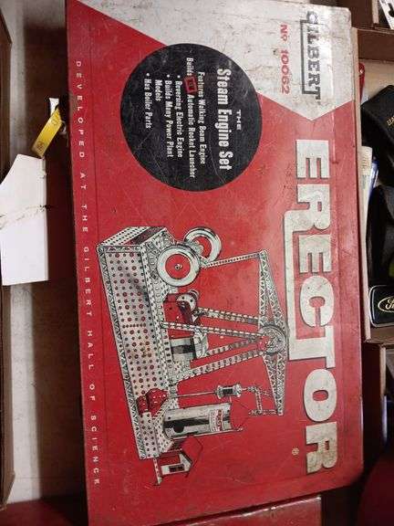 Gilbert No. 10062 Erector Steam Engine Set with B - Hamilton-Maring ...