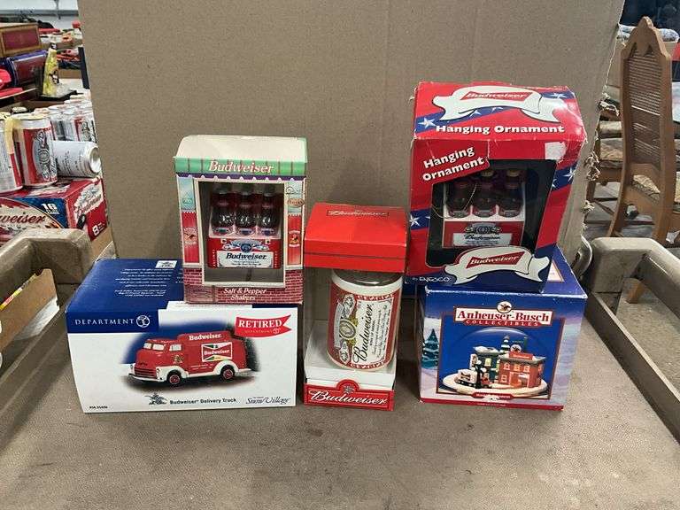 Budweiser Christmas Ornaments Village Department 5