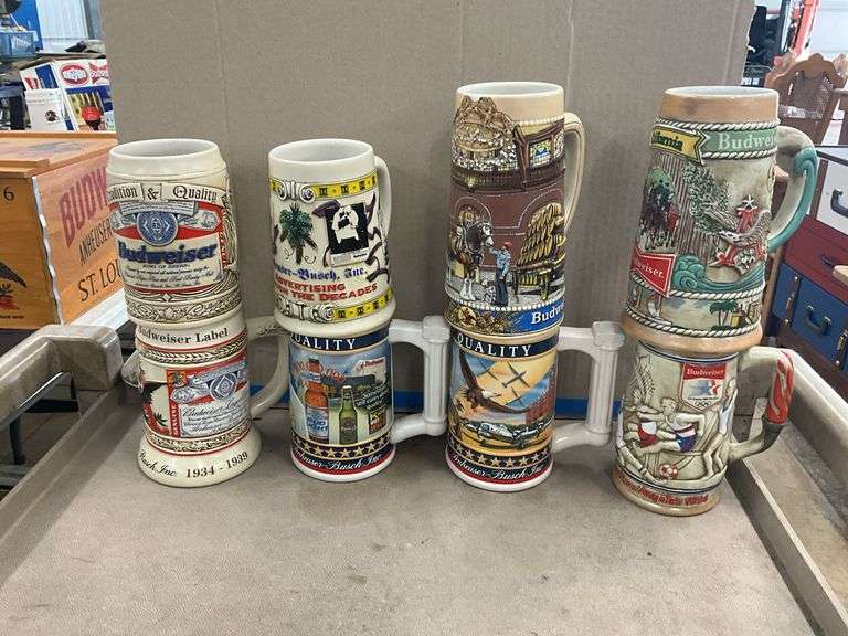 (8) Budweiser Steins, Olympics 1984, California Na