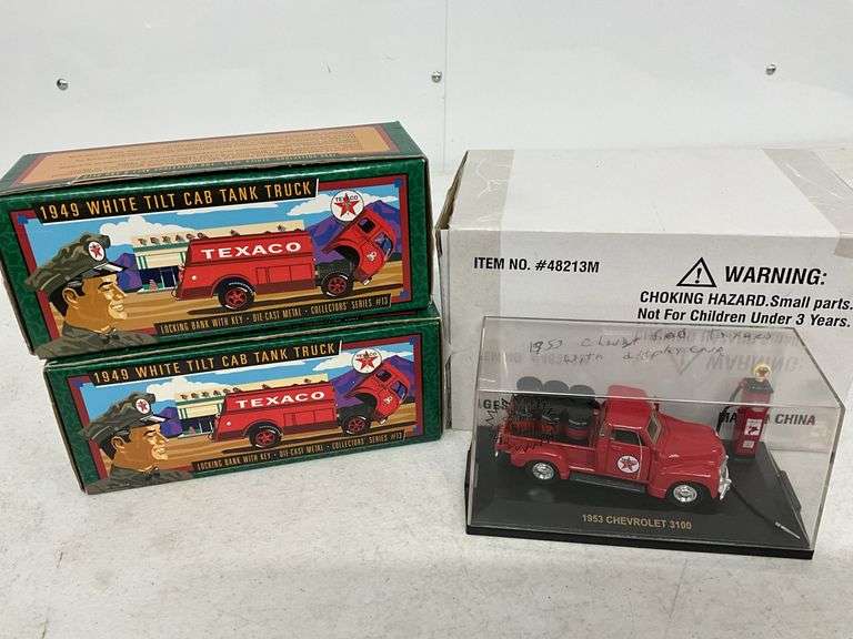 Miniature Ertl 1/43 - Camion-citerne Texaco 1949 White Tilt Cab - Collection