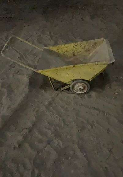 Vintage metal garden cart