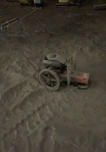 Bearcat 4 hp walk behind two wheeled weed whip-engine is free