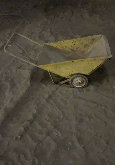 Vintage metal garden cart