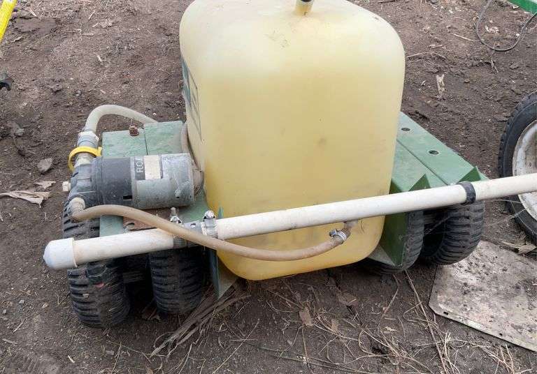 Towable Shop built Sprayer with Boom, 12 V pump(condition unknown)