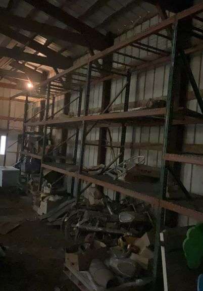 Pallet racking-nine 8’ bays, buyer responsible for removal and dismantling