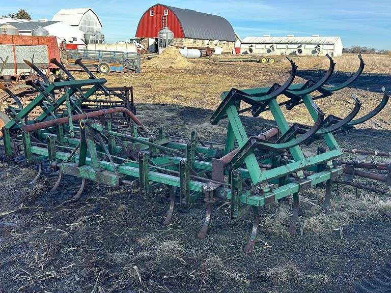 John Deere 16’ three point digger with Harrow