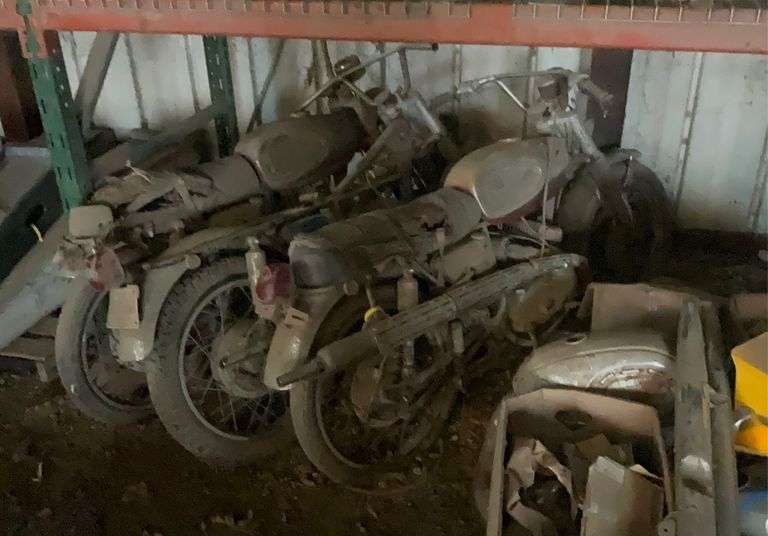 (3) Parts motorcycles, pallet containing motorcycle parts- no titles