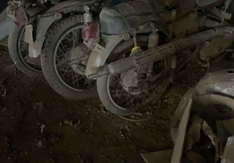 (3) Parts motorcycles, pallet containing motorcycle parts- no titles