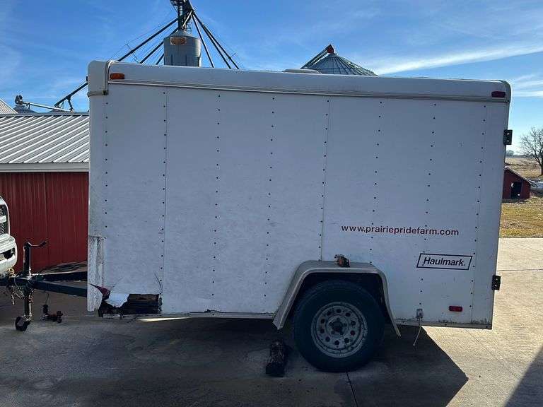 1998 Haulmark 6 x 10 enclosed trailer, bumper pull (has damage)- selling with no title