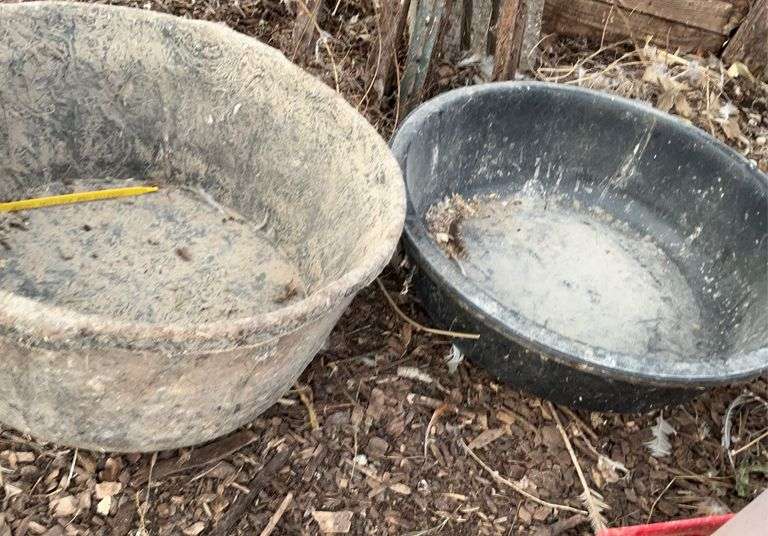 Rubber, livestock pan, fiberglass livestock pan