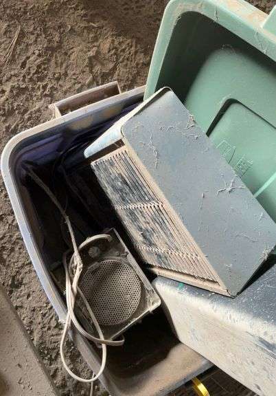 Box fan, electric heaters, paper box