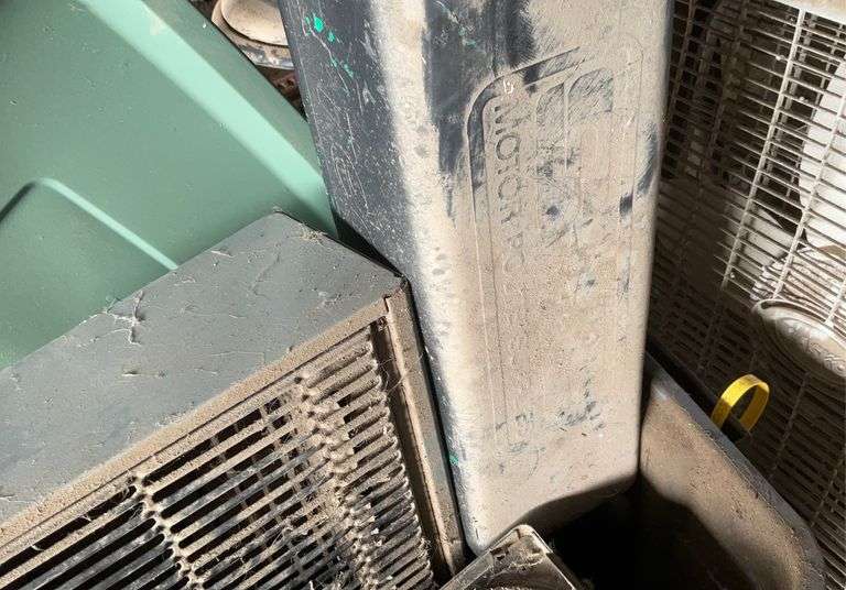 Box fan, electric heaters, paper box