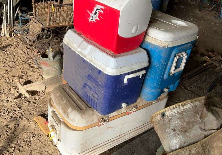 Assorted coolers-varying conditions