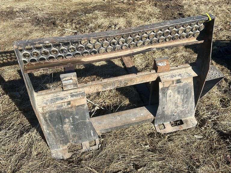 HH fabrication pallet forks, universal skid loader plate