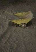 Vintage metal garden cart