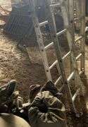 7’ aluminum ladder, 15’ aluminum adjustable ladder-needs TLC