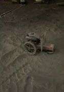 Bearcat 4 hp walk behind two wheeled weed whip-engine is free