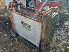 Portable Arkfeld Hog Scale, manual scale read