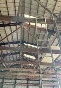 7’ aluminum ladder, 15’ aluminum adjustable ladder-needs TLC
