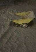 Vintage metal garden cart