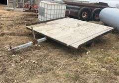 8’ x 8’ tilt bed single axle snowmobile trailer
