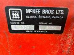 McKee Sno-Lander 720 Snow Blower, 3pt, 540PTO, Hydrailic Spout, Double Auger, 84”