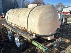 1000 Gallon Water Tender on Tandem Axle Trailer, Transfer Pump with Briggs and Stratton Motor, 35 Ga