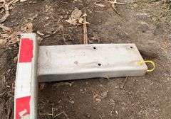 Aluminum semi trailer bumper-has damage