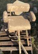 Assorted seats with angled pedestal