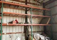 Pallet racking- Six 8’ bays, buyer responsible for removal and dismantling
