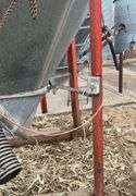 Single ring portable bulk bin with auger-ring measures approximately 28” by 5 3/4’