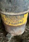 Barrel containing aluminum cans