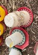 (4) chicken feeders