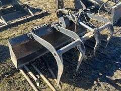 universal skid loader plate 66” Tine Form Single Grapple, universal skid loader plate