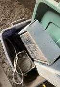 Box fan, electric heaters, paper box