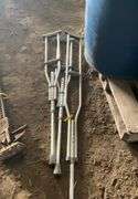 (3) aluminum crutches