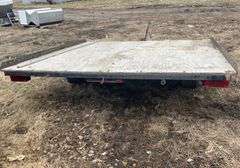 8’ x 8’ tilt bed single axle snowmobile trailer