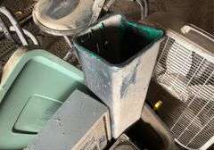 Box fan, electric heaters, paper box