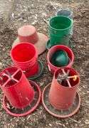 Assorted Chicken feeders
