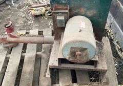 Electric hammer mill with 3 hp motor
