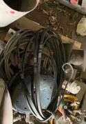 Pallet containing-hitchpins, roller chains, belts, cornhead drive parts, toolboxes, assorted parts