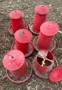 Assorted chicken feeders