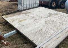 8’ x 8’ tilt bed single axle snowmobile trailer