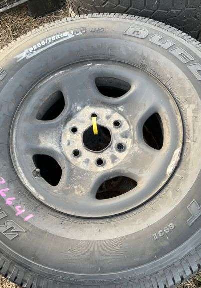 (2) P265/75 R16 Tires With Rims - Hamilton-Maring Auction Group