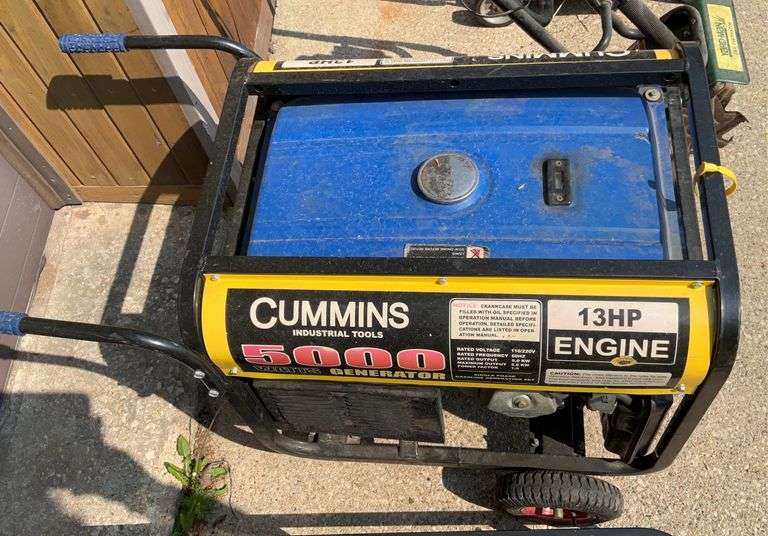 Cummins Industrial Tool 5000 watts generator 13hp motor - Hamilton ...