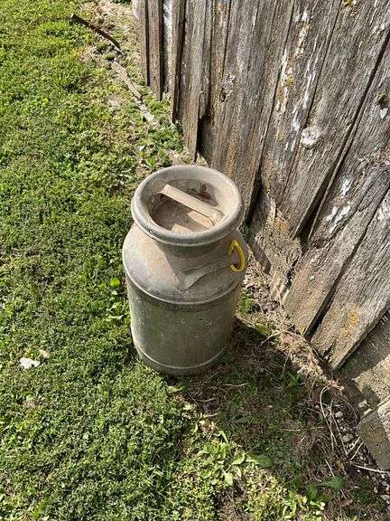 5 Gallon Milk Can, Arco Dairies advertising