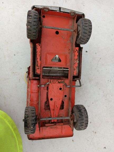 TONKA VINTAGE METAL DUMP TRUCK ORANGE