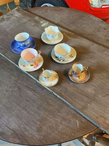 (6) Porcelain Cups Saucers