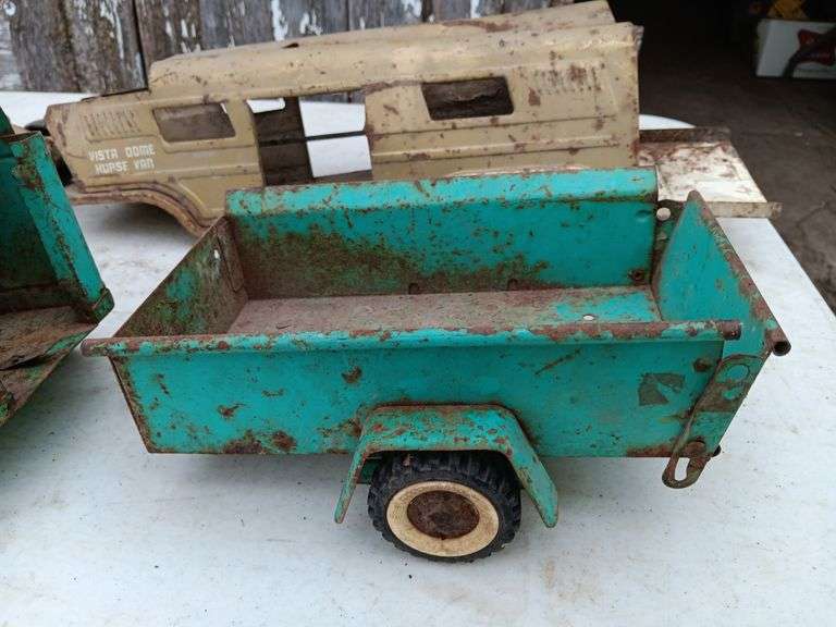 Structo Metal Truck And Trailer, Other Assorted St