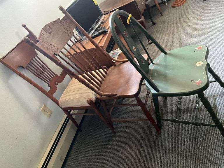 (3)Vintage Wooden Chairs